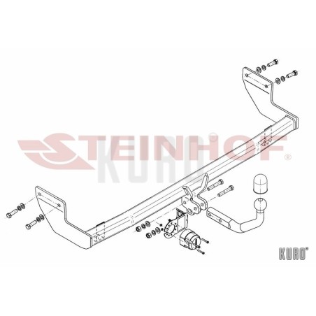 Steinhof hak holowniczy Hyundai ix20 2010-2019
