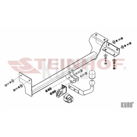 Steinhof hak holowniczy Kia Picanto (TA) 2011-2015