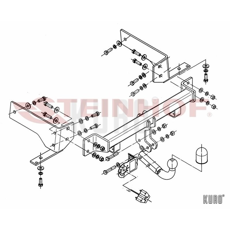 Steinhof hak holowniczy Chevrolet Captiva 2006-2013