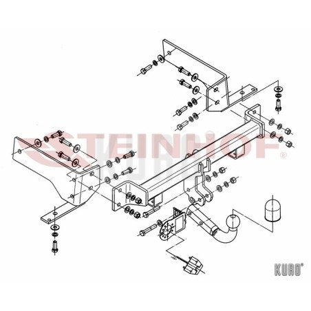 Steinhof hak holowniczy Chevrolet Captiva 2006-2013