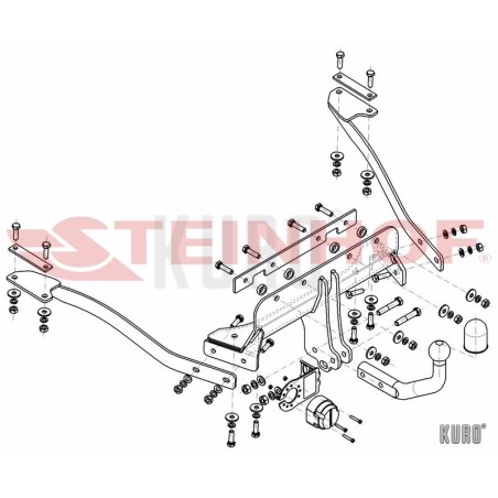 Steinhof hak holowniczy BMW Seria 7 (E38) 1994-2001