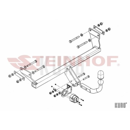 Steinhof hak holowniczy Dodge Caliber 2006-2012