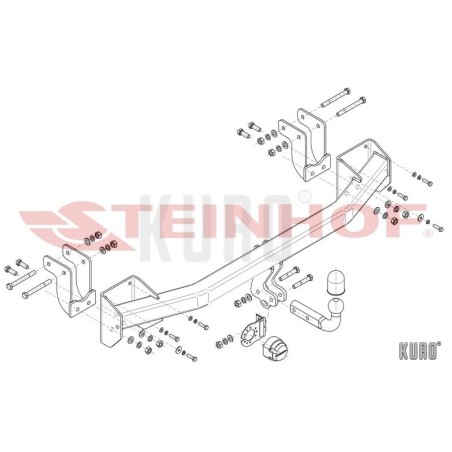 Steinhof hak holowniczy Mitsubishi Outlander III 2012-