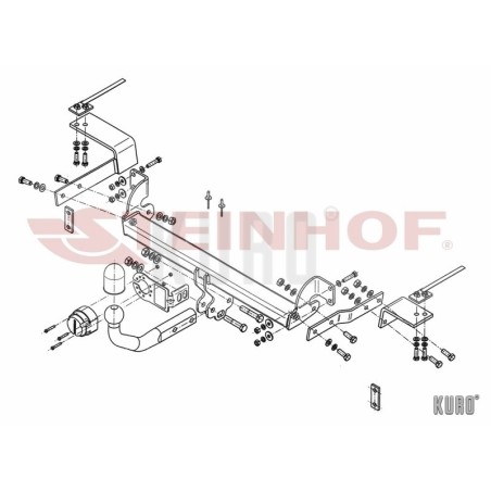 Steinhof hak holowniczy Fiat 500 2007-
