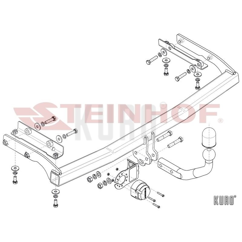 Steinhof hak holowniczy Nissan Note I (E11) 2006-2013