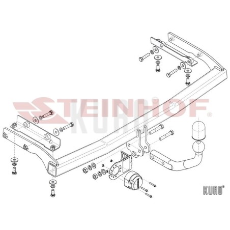 Steinhof hak holowniczy Nissan Note I (E11) 2006-2013