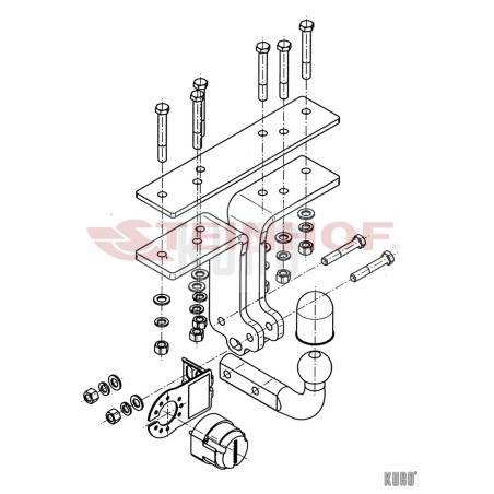 Steinhof hak holowniczy Nissan Pathfinder (R51) 2005-2014