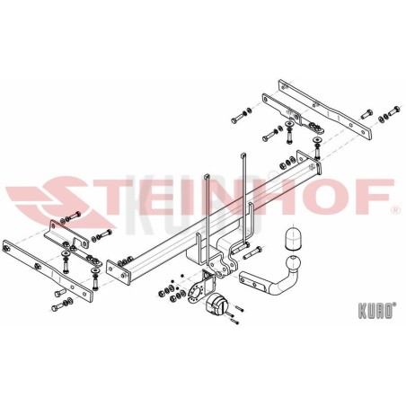 Steinhof hak holowniczy Nissan Tiida Hatchback 2007-2011