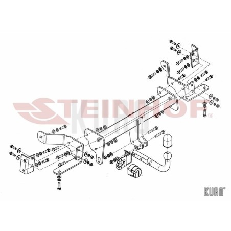 Steinhof hak holowniczy Opel Antara 2007-2015