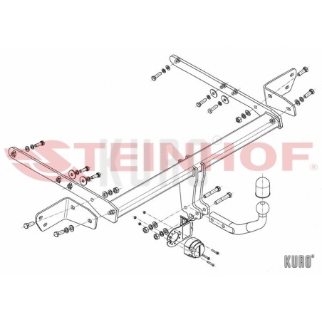 Steinhof hak holowniczy Ford Mondeo Mk5 Hatchback 2014-