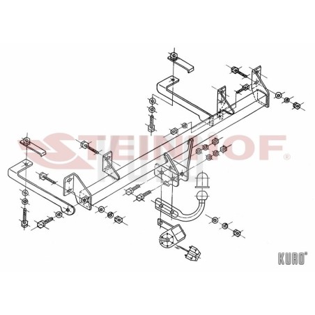 Steinhof hak holowniczy Fiat Panda II 2003-2012