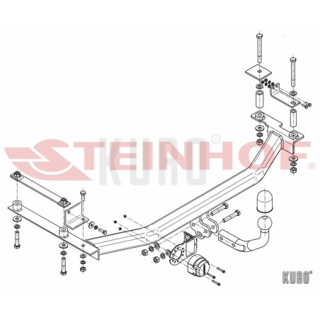 Steinhof hak holowniczy Honda Jazz (GE) 2008-2015
