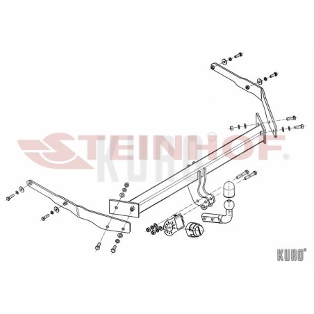 Steinhof hak holowniczy Ford Focus III Kombi 2011-2018