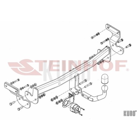 Steinhof hak holowniczy Kia Optima (TF) 2012-2015