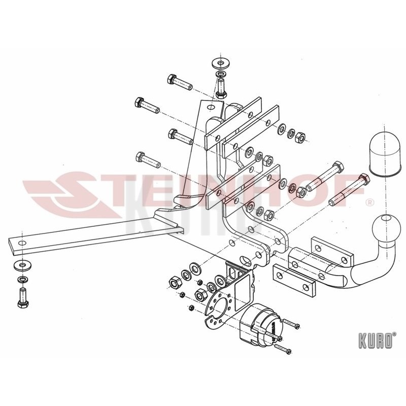 Steinhof hak holowniczy Saab 9-3 II Kombi 2005-2011