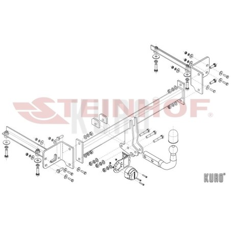 Steinhof hak holowniczy Honda Civic IX Sedan 2012-2017