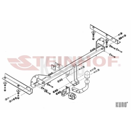 Steinhof hak holowniczy Honda Civic IX Hatchback 2012-2014