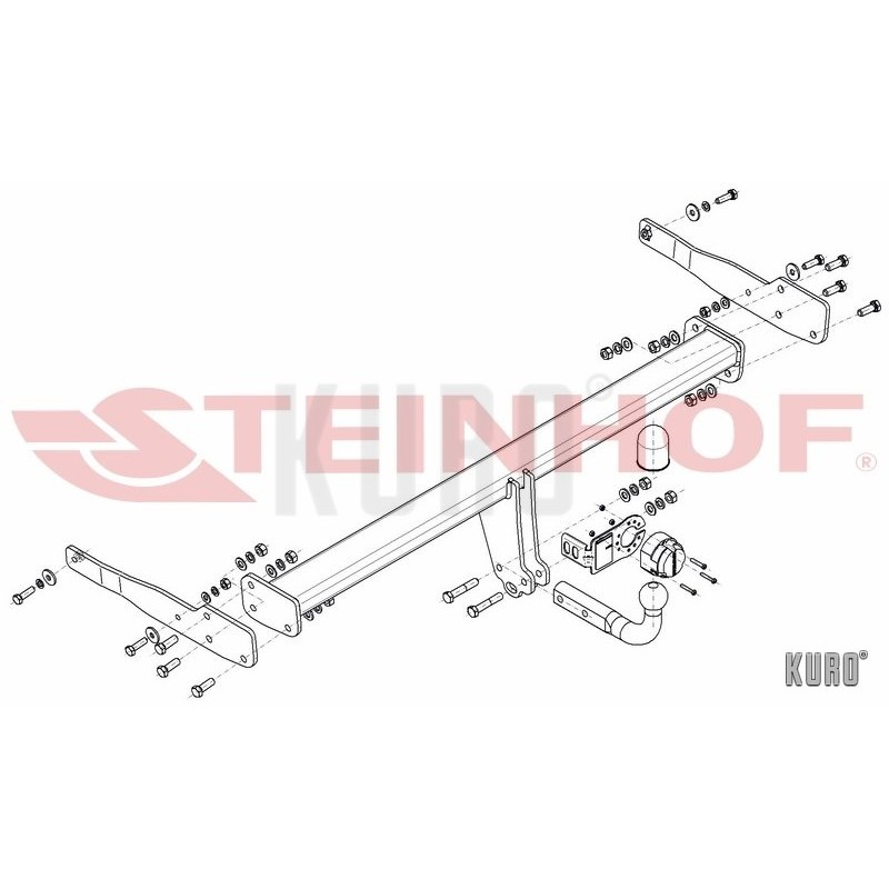 Steinhof hak holowniczy SEAT Alhambra II 2012-