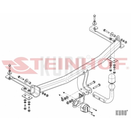 Steinhof hak holowniczy Honda Jazz 2002-2008