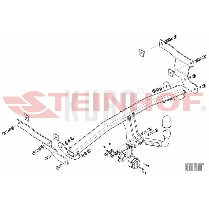 Steinhof hak holowniczy Mazda 3 (BM/BN) Hatchback 2013-2018