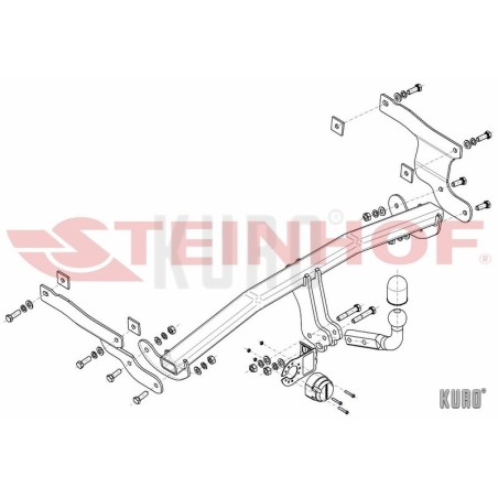 Steinhof hak holowniczy Mazda 3 (BM/BN) Hatchback 2013-2018