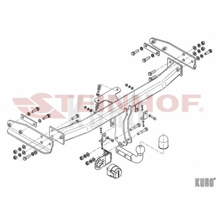Steinhof hak holowniczy Mazda Tribute I FL 2004-2006