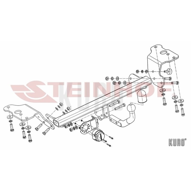Steinhof hak holowniczy Toyota Auris II Hatchback 2012-2015
