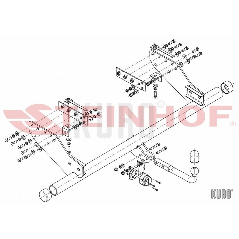 Steinhof hak holowniczy Mitsubishi L200 2009-2015