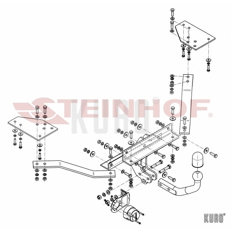 Steinhof hak holowniczy Volvo S40 II 2004-2012