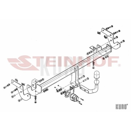 Steinhof hak holowniczy Peugeot 208 I 2012-2019