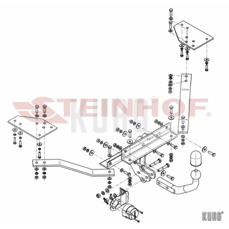 Steinhof hak holowniczy Volvo V50 2004-2012