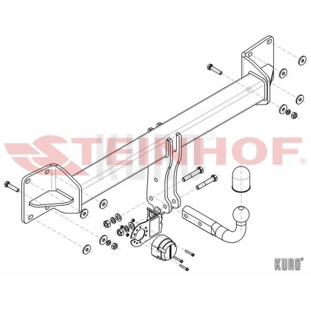 Steinhof hak holowniczy Volvo XC90 II 2015-
