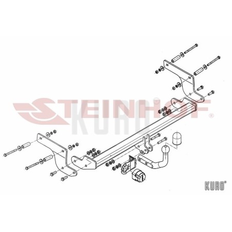 Steinhof hak holowniczy Renault Clio IV Hatchback 2012-2019