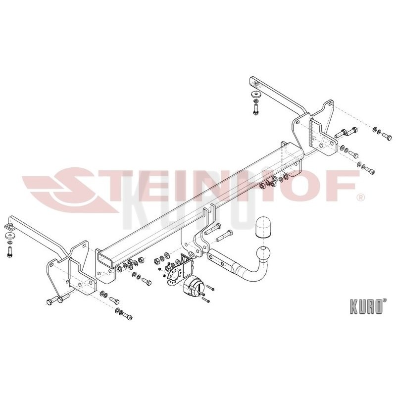 Steinhof hak holowniczy Opel Combo (D) 2012-2018