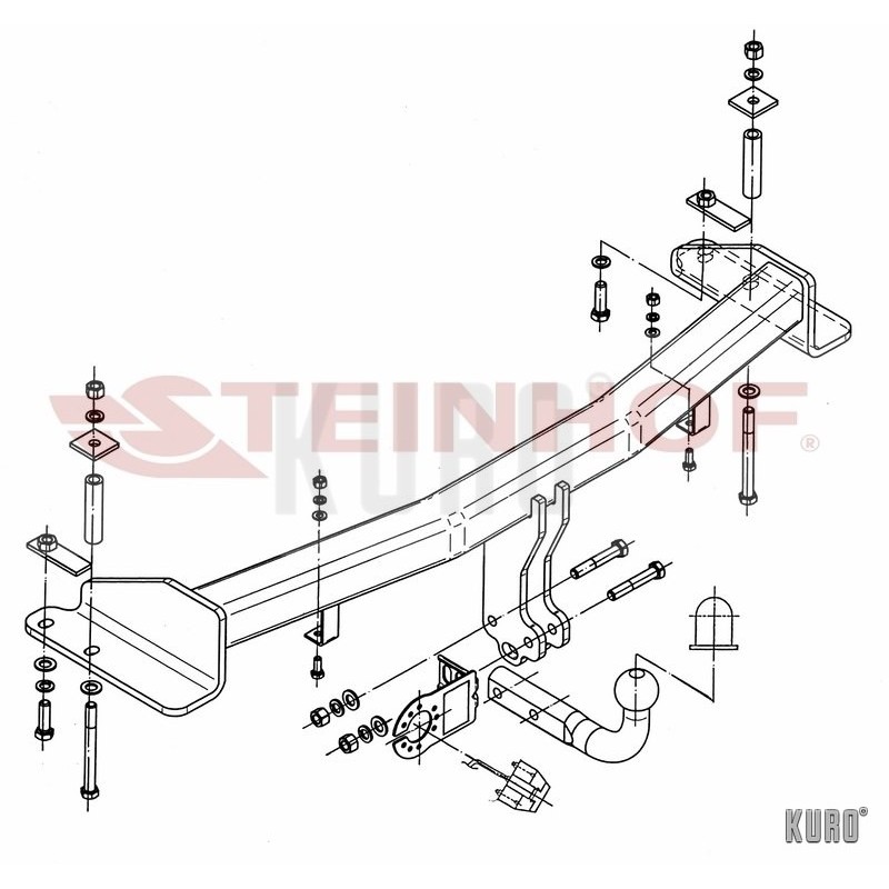 Steinhof hak holowniczy SsangYong Rexton 2006-2012