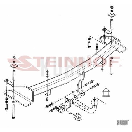 Steinhof hak holowniczy SsangYong Rexton 2006-2012
