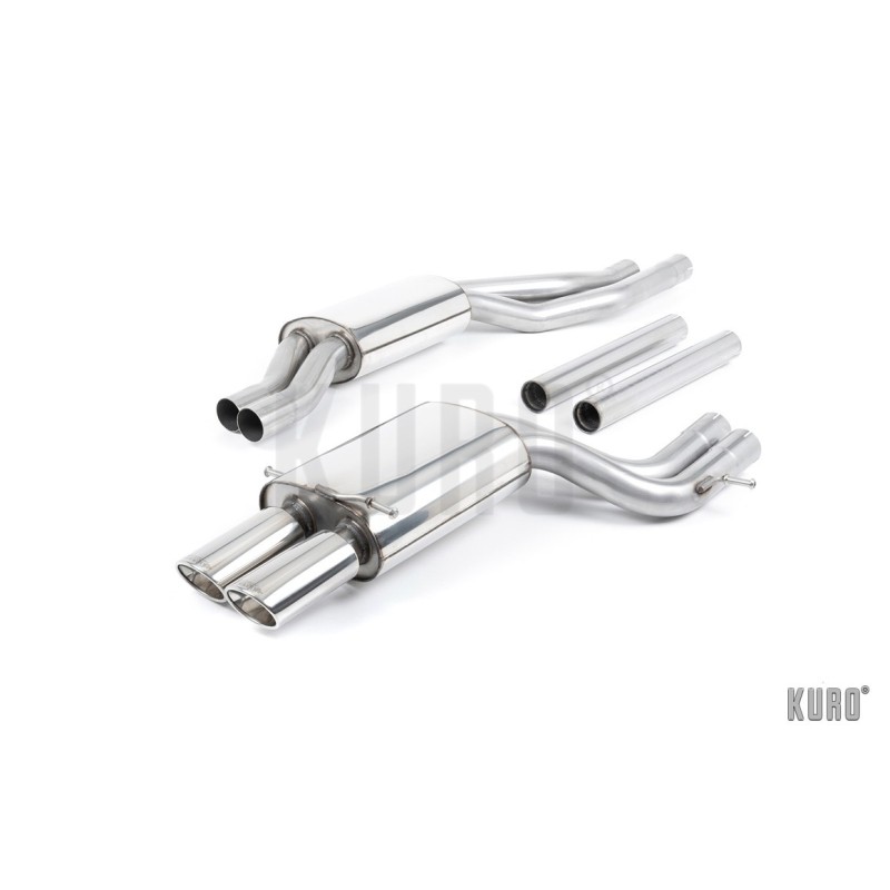 Milltek Audi RS4 B5 V6 Bi-Turbo Avant Cat-back Resonated
