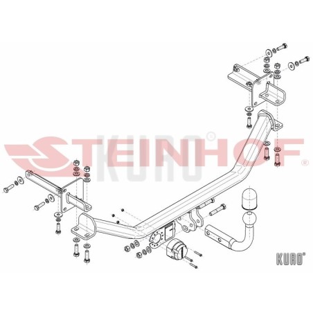 Steinhof hak holowniczy Suzuki Baleno II 2016-