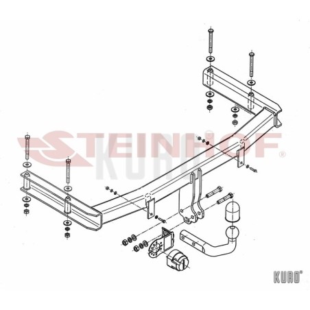 Steinhof hak holowniczy Seat Exeo Sedan 2008-2013