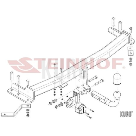 Steinhof hak holowniczy SsangYong Rodius II 2013-
