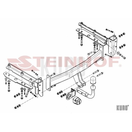 Steinhof hak holowniczy Subaru Outback Kombi (BP) 2003-2009