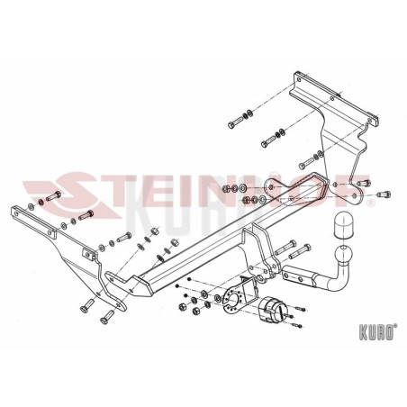 Steinhof hak holowniczy Subaru Trezia 2011-2014