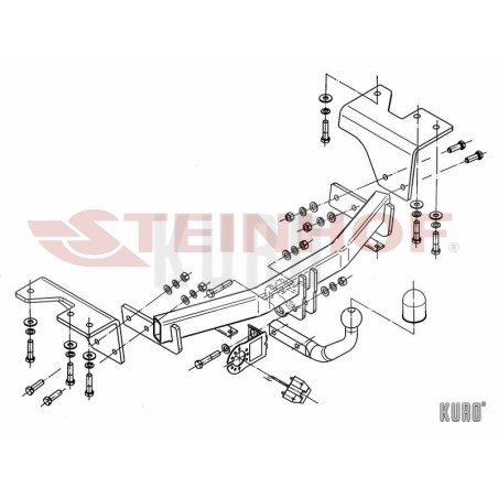 Steinhof hak holowniczy Toyota Verso 2009-2018