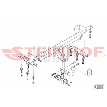 Steinhof hak holowniczy Suzuki Grand Vitara (JT) 2010-2015