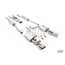 Milltek Audi RS4 B7 4.2 V8 Cat-back Valved H-Pipe V2