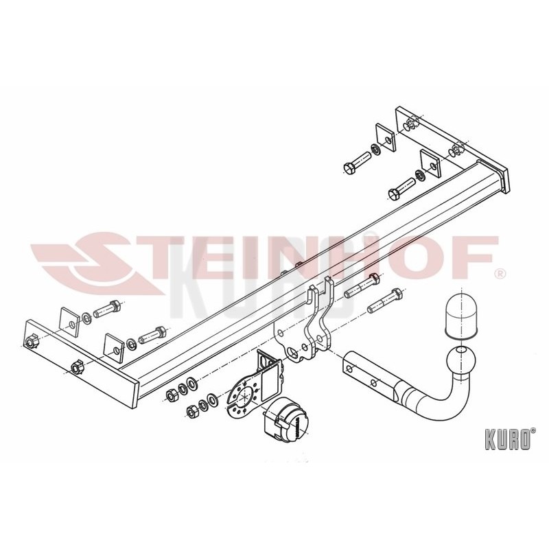 Steinhof hak holowniczy Volvo V40 Hatchback 2012-2019