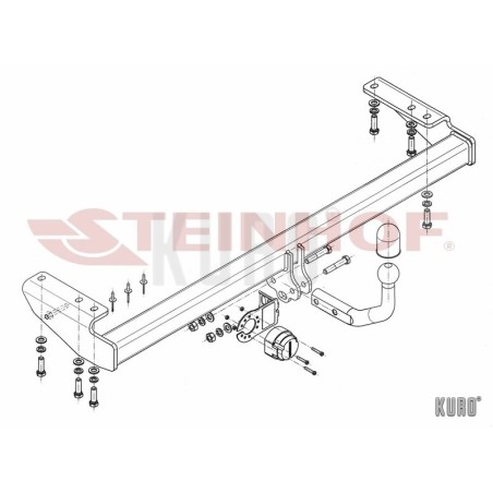 Steinhof hak holowniczy Volvo V70 II 2000-2007