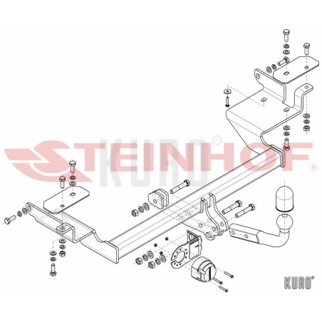 Steinhof hak holowniczy Volvo S40 I 1995-2000