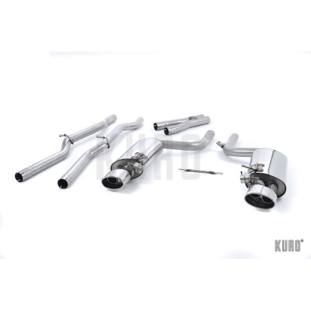 Milltek Audi RS4 B7 4.2 V8 Cat-back Valved Non-resonated