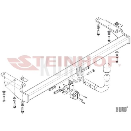 Steinhof hak holowniczy Volvo S80 I 1998-2006